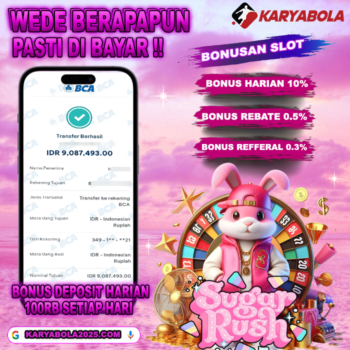 Bukti Kemenangan Member KARYABOLA 27 APRIL 2025