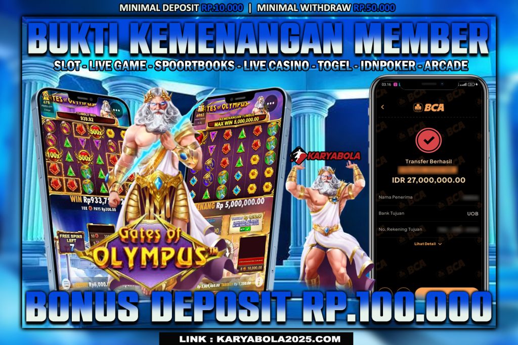 BUKTI KEMENANGAN KARYABOLA 24 MEI 2025