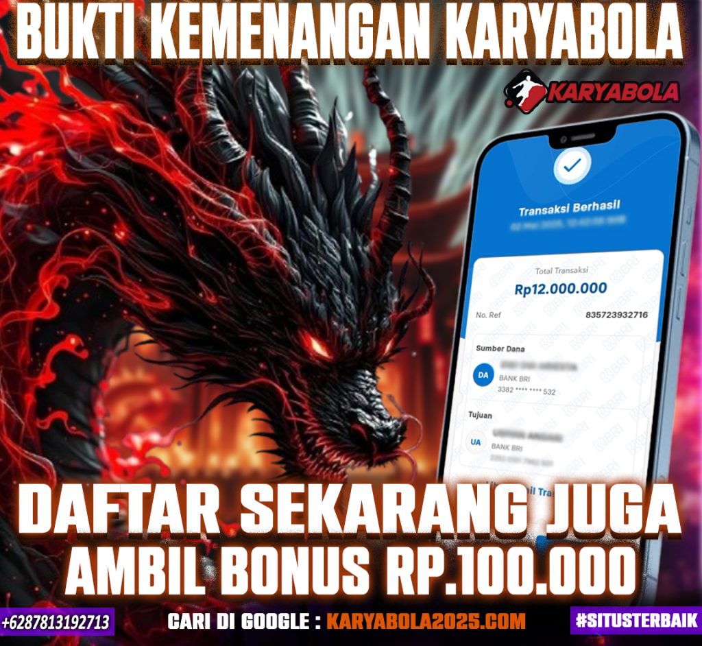 Bukti Kemenangan Member KARYABOLA 03 MEI 2025