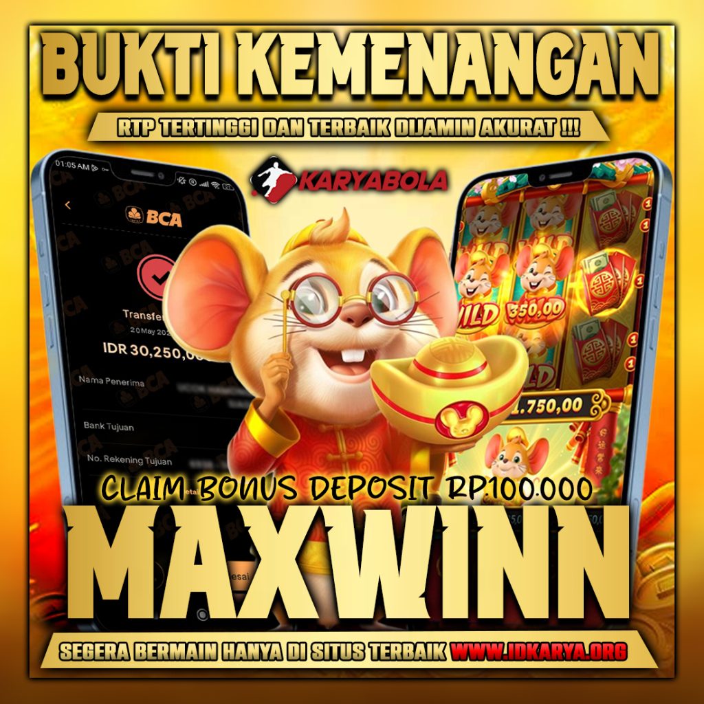 BUKTI KEMENANGAN KARYABOLA 20 MEI 2025