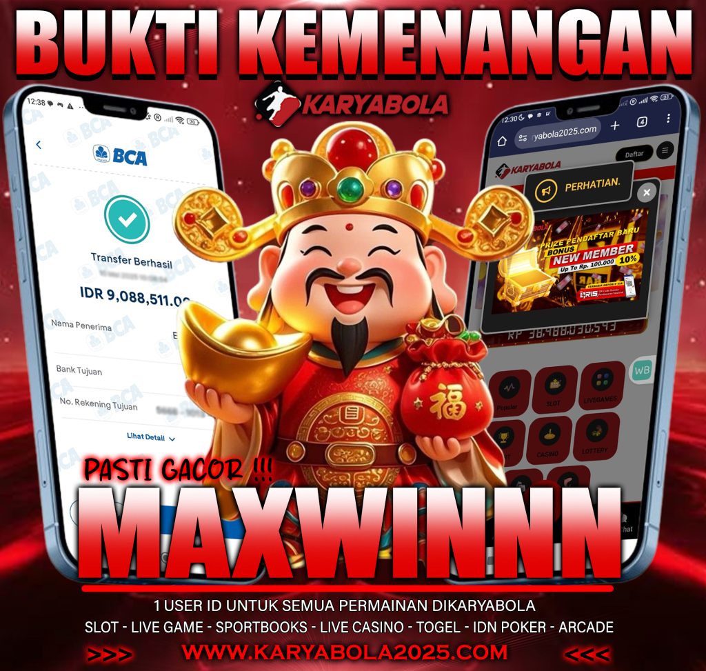 BUKTI KEMENANGAN KARYABOLA 27 MEI 2025