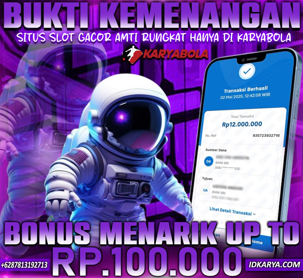 Bukti Kemenangan Member KARYABOLA 02 MEI 2025