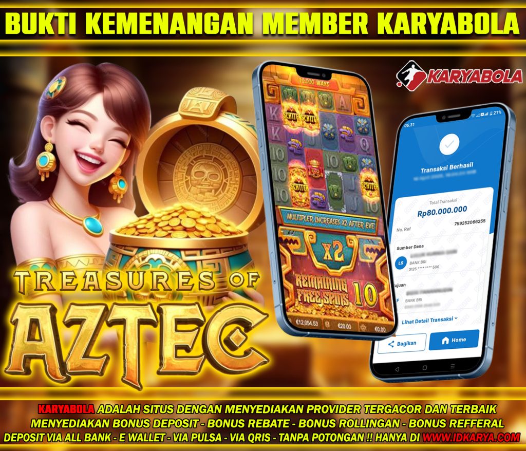 Bukti Kemenangan Member KARYABOLA 01 MEI 2025