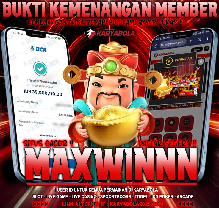 BUKTI KEMENANGAN KARYABOLA 25 JUNI 2025