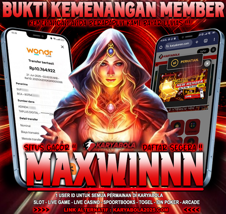 BUKTI KEMENANGAN KARYABOLA 21 JUNI 2025